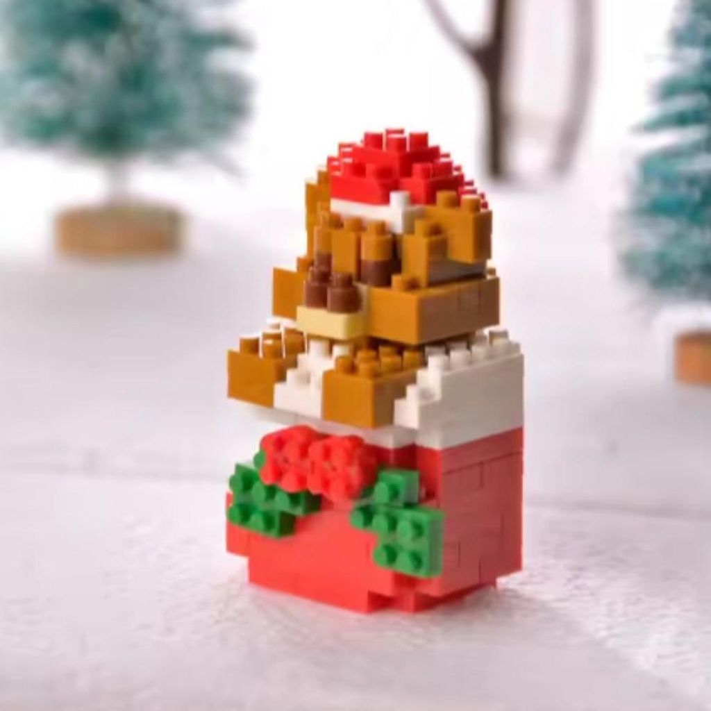 Weihnachten Micro-Bricks Figur Bausatz Geschenk Klemmbausteine