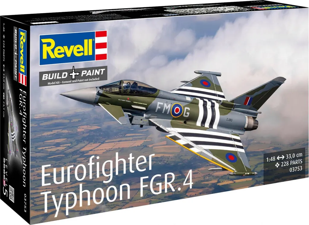 Revell REV3753 Eurofighter Typhoon FGR.4 Maquette Avion de Chasse 1/72