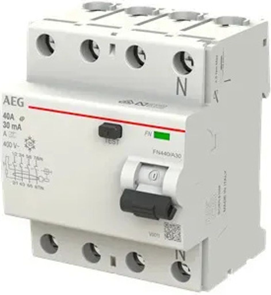 BUSCH JAEGER FI-Schutzschalter FN440/A30 4P Typ A 40A 30mA (2CSF704156R1400)