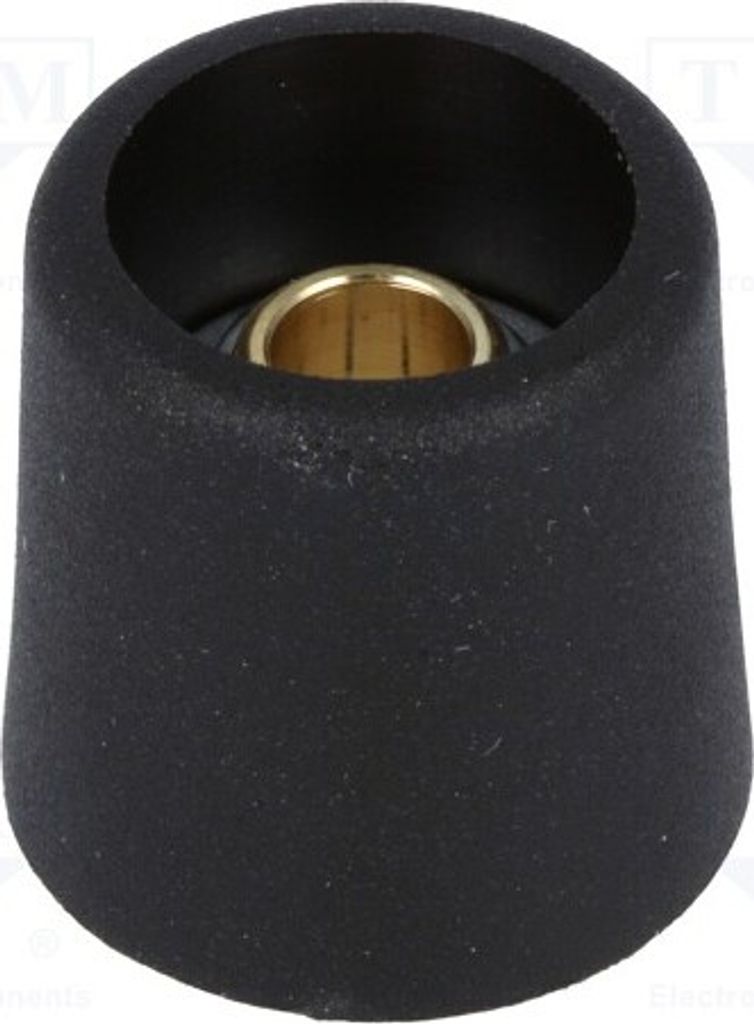 1x Drehknopf ØAchse: 6mm Ø16x16mm ohne Anzeige schwarz A3116069 Drehknöpfe für D
