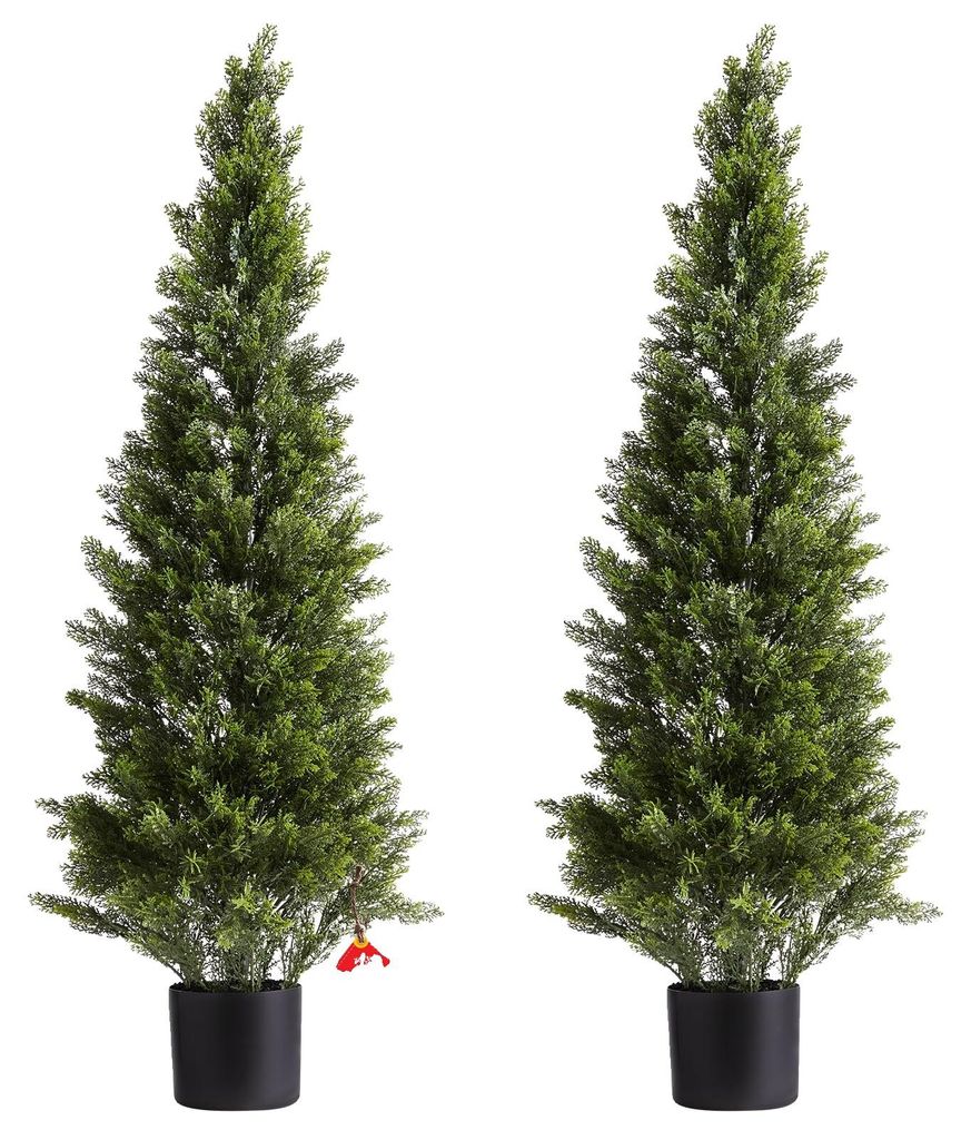 VEVOR Cèdres artificiels taillés, lot de 2, 1219 mm, plante Image du produit 