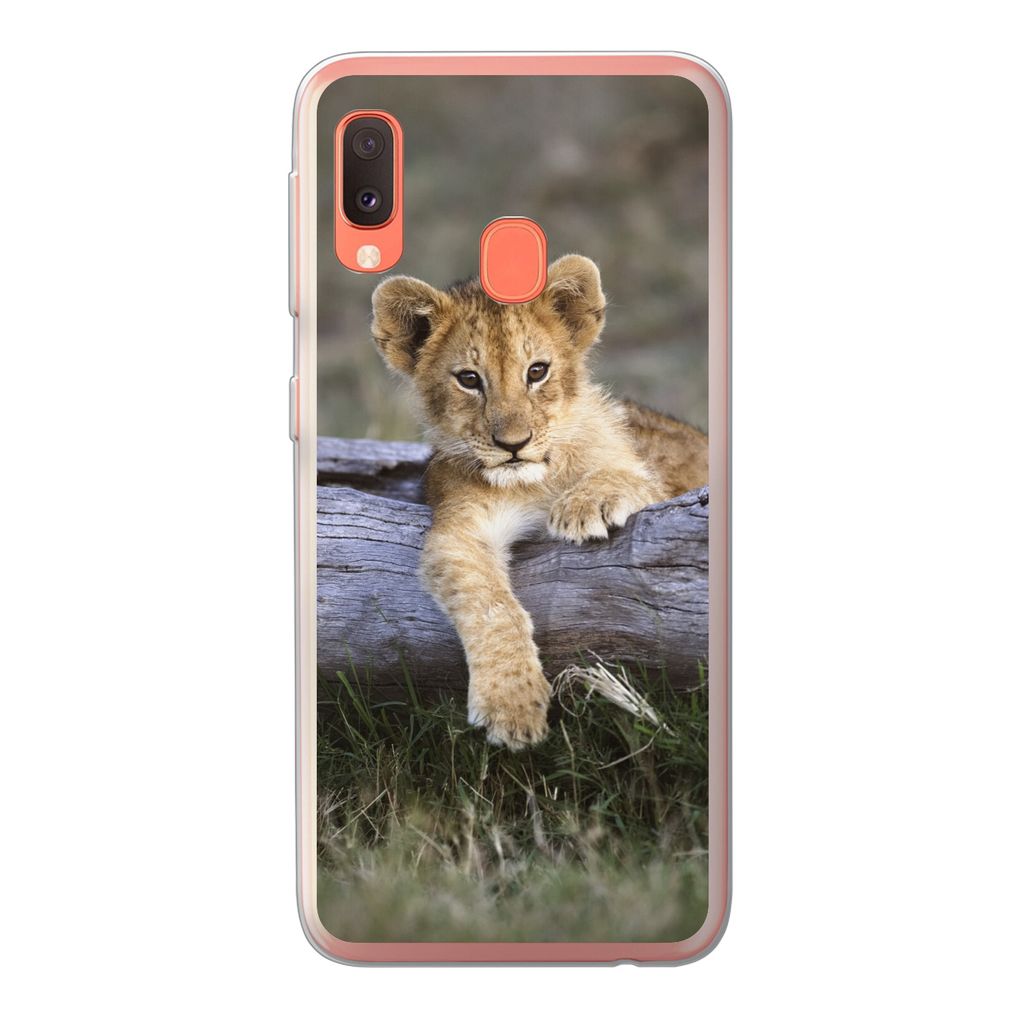 MuchoWow Handyhülle Schutzhülle Hülle für Samsung Galaxy A20e Jungtier - Tier - Natur Silikon Softcase Handy Hülle - Abdeckung