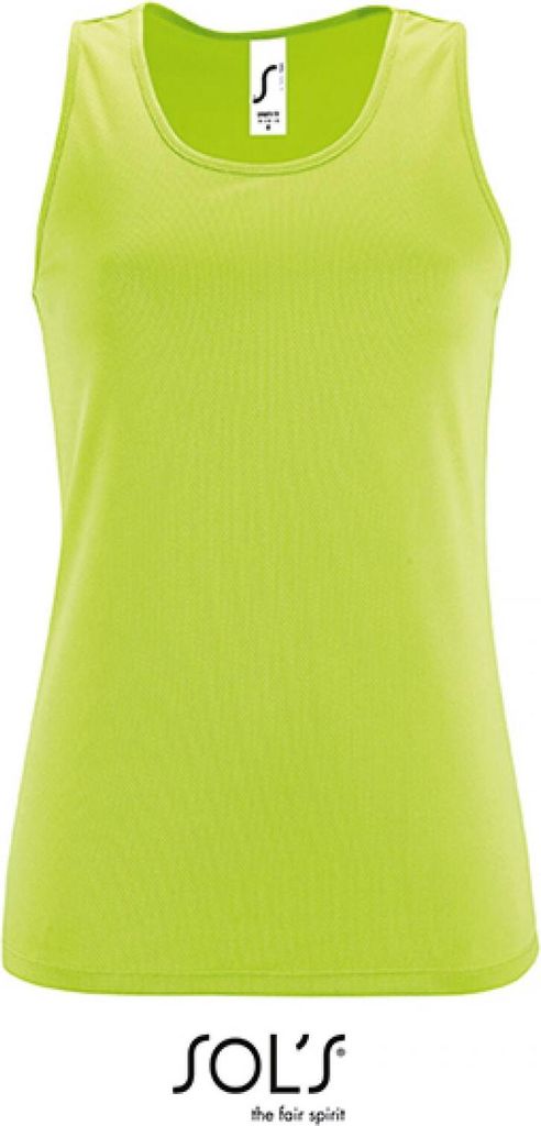 SOLs 02117 | Damen Sports Tank Top Sporty - Farbe: Apple Green - Größe: XS
