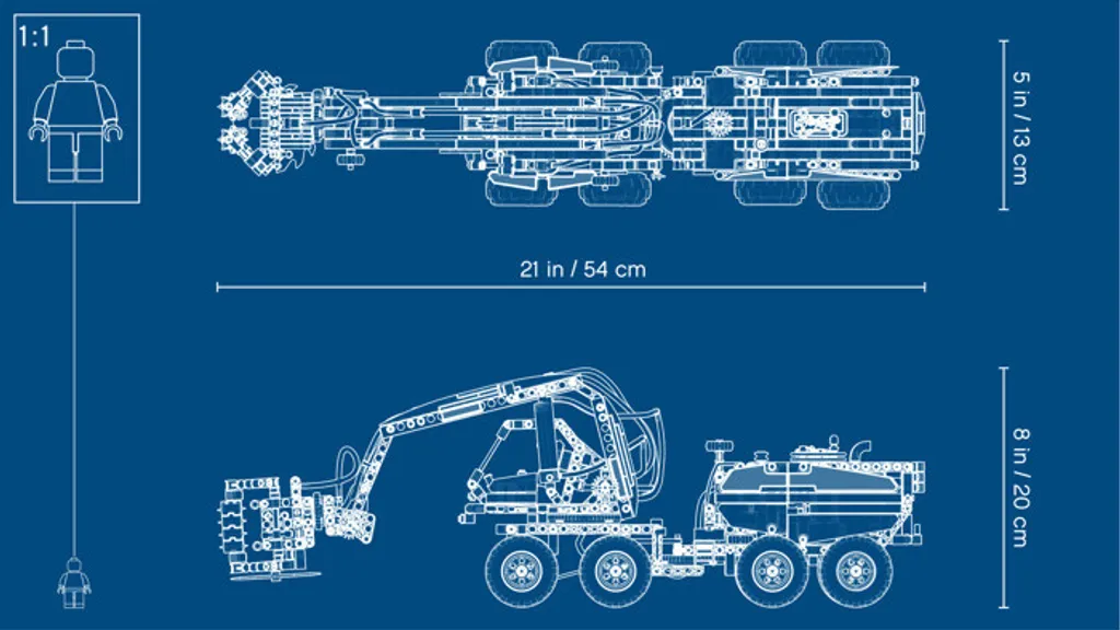 Jeu de construction motorisé Abatteuse forestière LEGO Technic 42080 - 23