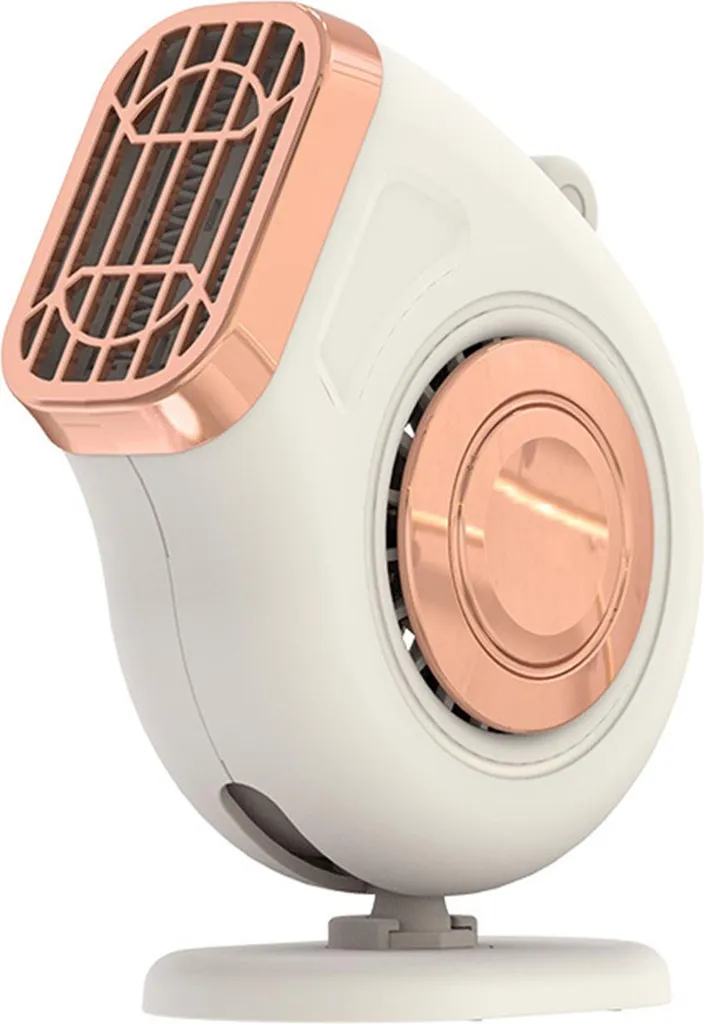 Riscaldatore Portatile 24V 200W Bianco - Sbrinatore Auto Elegante 360°