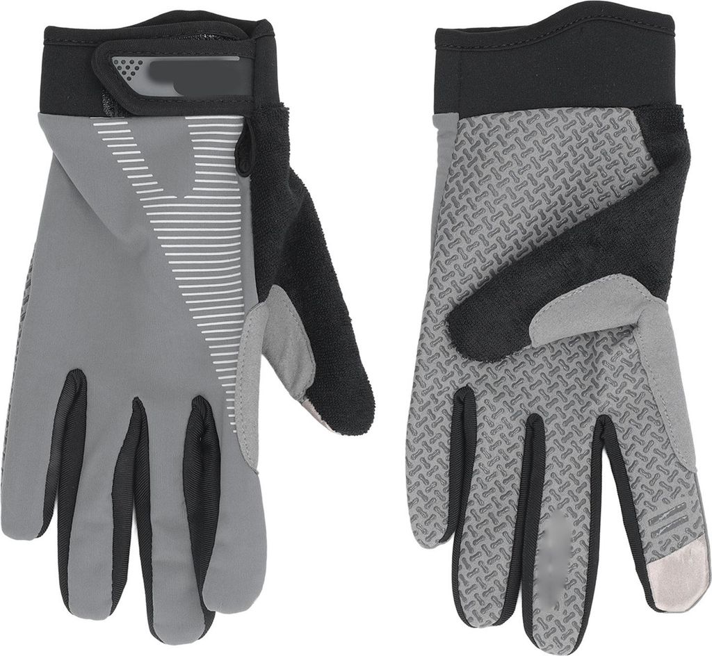 1 Paar Vollfinger-Fahrradhandschuhe, rutschfest, atmungsaktiv, für Männer und Frauen, Reiten, Fitness, Training, Bergsteigen, Sport, M, Grau