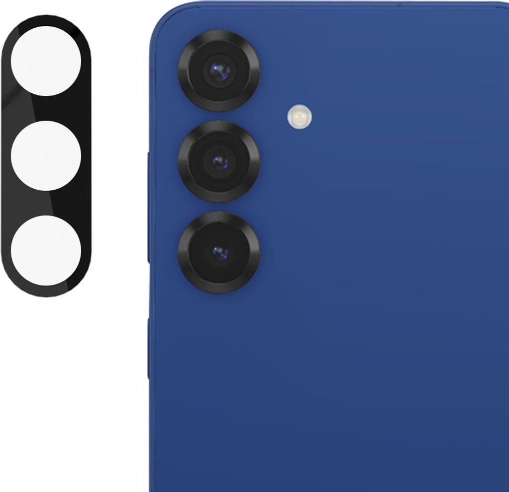 Techsuit Full Glass Kameraschutz für Samsung Galaxy S25 - Schwarz