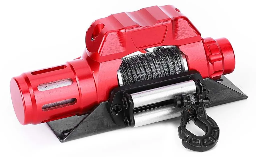 Accessoire Simulation RC : Treuil Électrique Métal pour Crawler 1/10 - 2