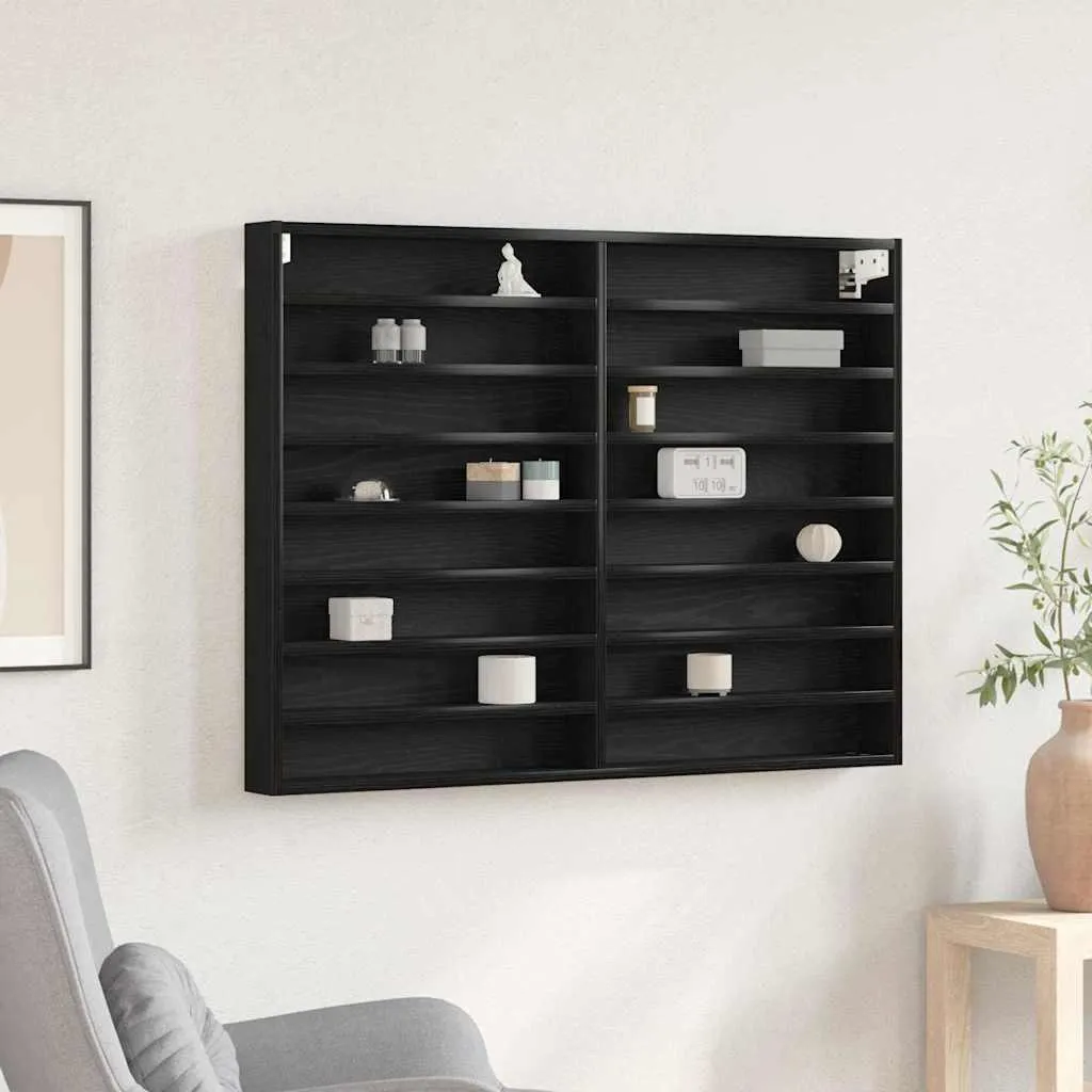Bacheca da Muro Rovere Nero 100x8,5x75 cm Maison Exclusive Prezzo