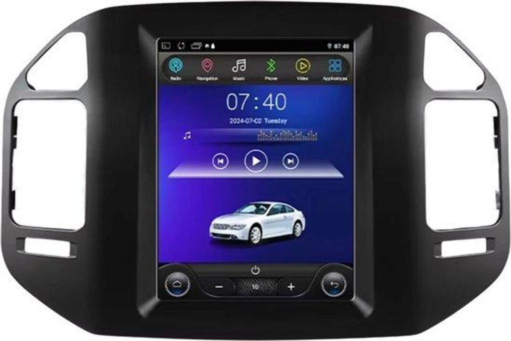 Autoradio mit Bluetooth und CarPlay – Für Mitsubishi Pajero V60, V68, V73 (1999–2006) – Kompatibel mit Apple und Android – Stereoanlage ...