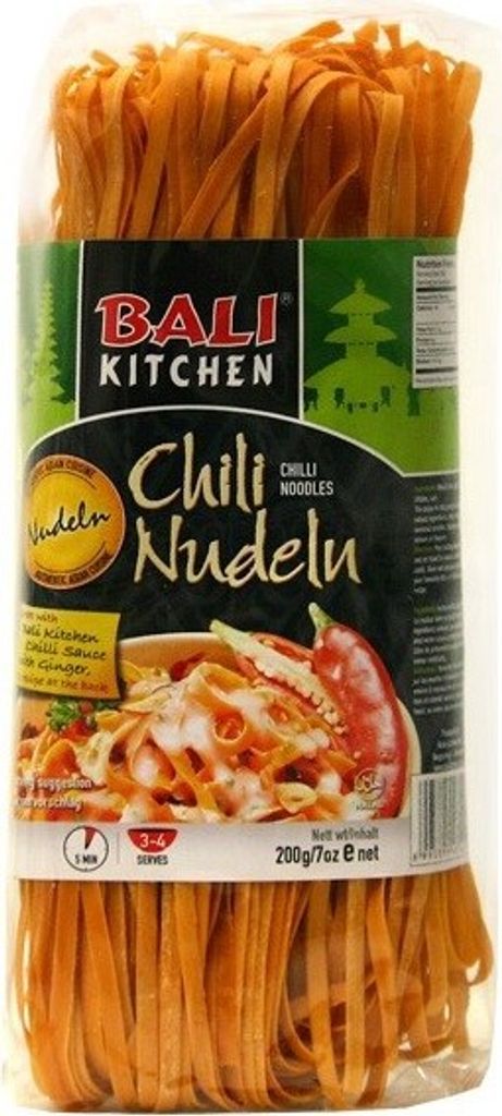 [ 200g ] BALI KITCHEN Chilinudeln / Chili Nudeln / Chilli Produktbild 