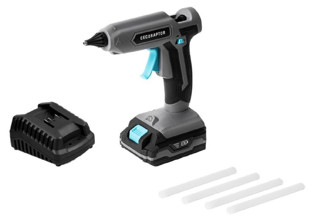 Cecotec 70015, Heißklebepistole, Schwarz, Blau, Grau, 1,1 cm, 15 cm, 180 °C, 30 min