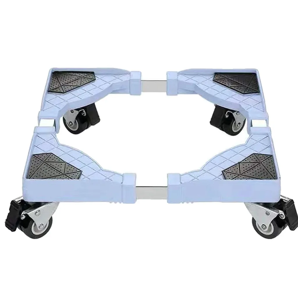 Chariot de rangement pour frigo bleu avec roues verrouillables mobiles