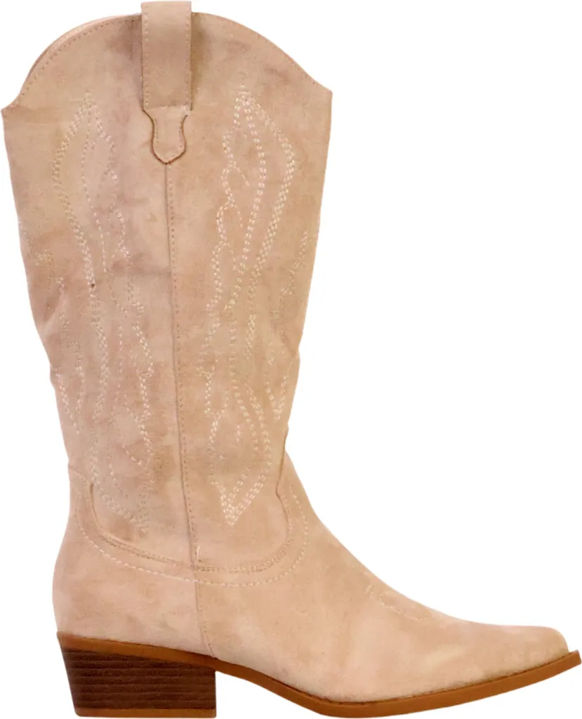 Bottes à talon mollet large avec fermeture stretch ajustable - 2