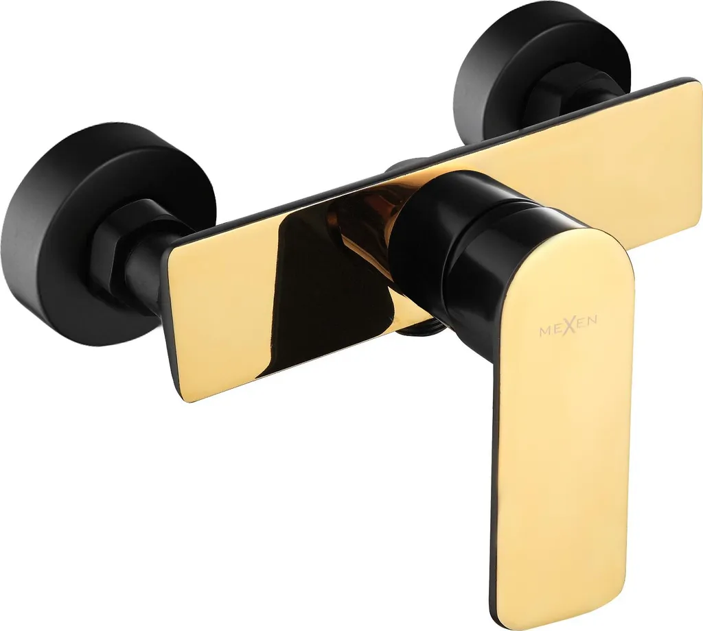 Miscelatore Doccia Mexen Alfa 745740-75 Nero Oro | Rubinetteria Elite