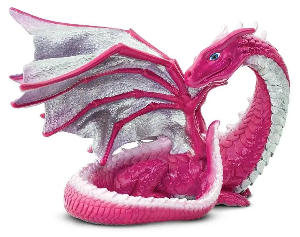 Jouet Dragon Rose Durable Safari Ltd - Figurine sans BPA pour Enfants