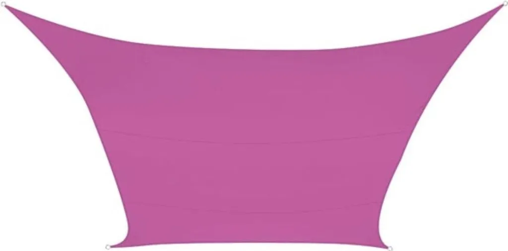 Vela Parasole Professionale 2x3m Fucsia Rettangolare | HDPE/Poliestere