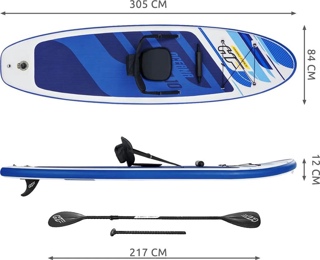 Planche de Stand Up Paddle Oceana Polyvalente 305cm pour Débutants