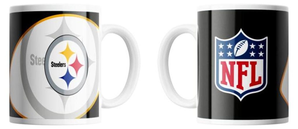 Pittsburgh Steelers Mug Shadow Logo & Shield