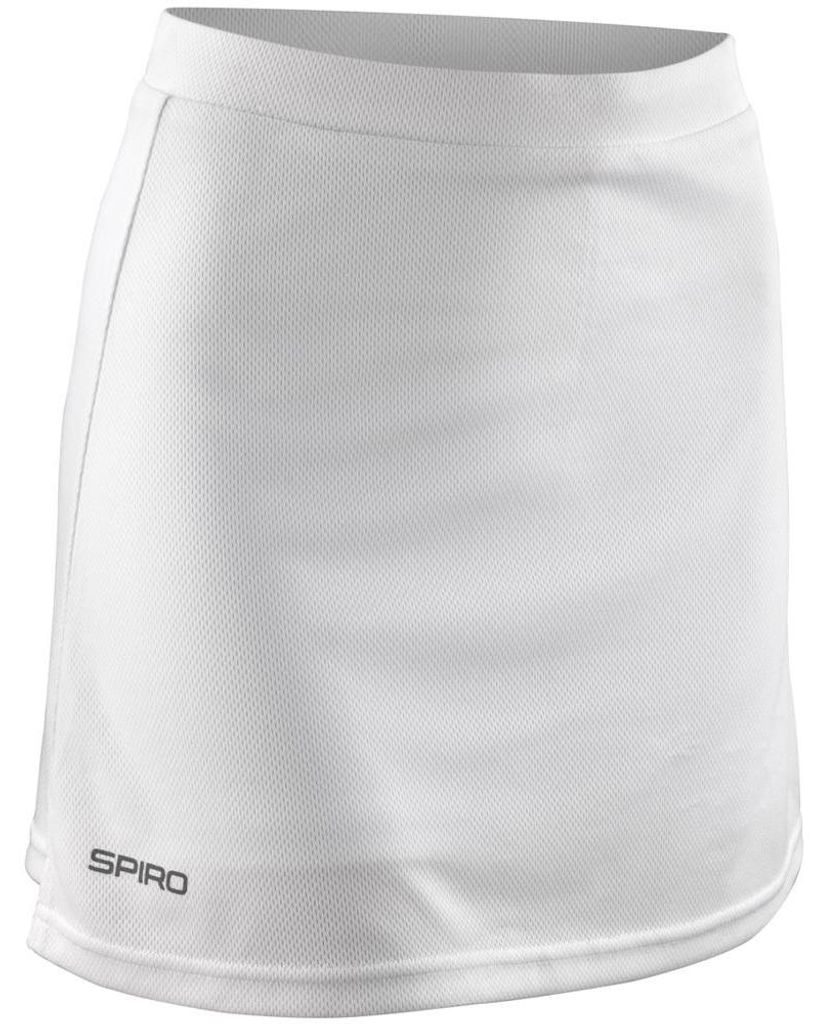 Spiro Damen Sport-Hosenrock / Skort, winddicht FK834 (XL (42)) (Weiß)