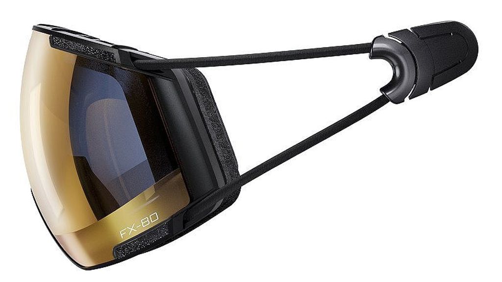 Photochrome Skibrille CASCO FX-80 Magnet Link Vautron+ Schwarz Schwarz Normale Größe