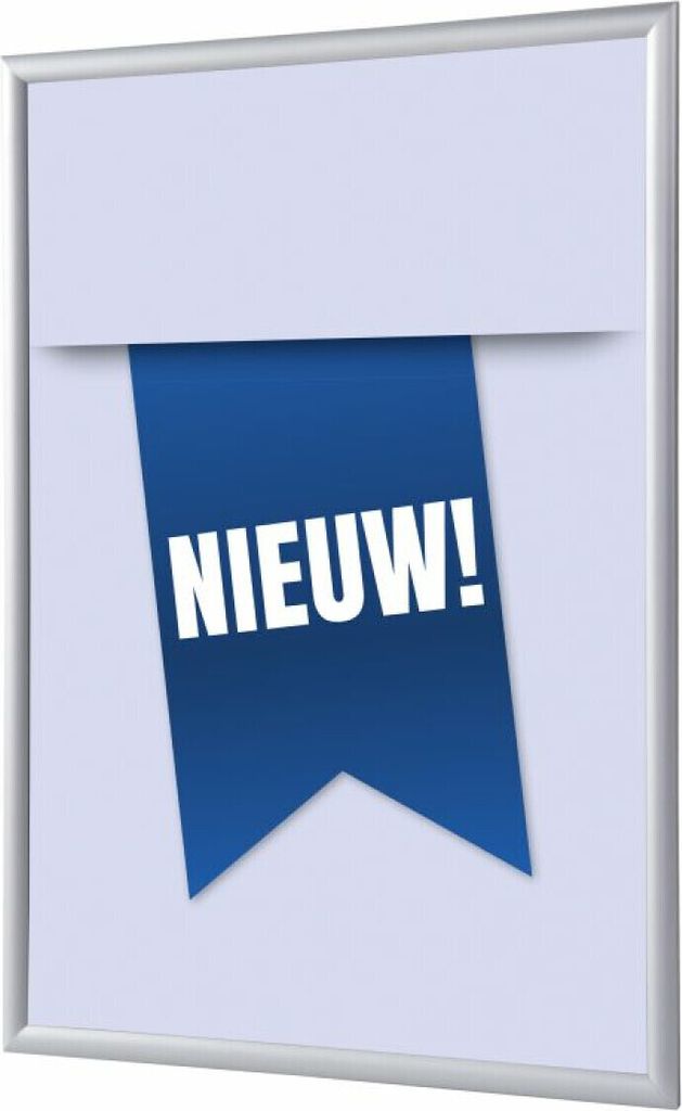 Showdown Klapprahmen - DIN A1 - Komplett-Set - Nieuw Niederländisch - Blau/Silber