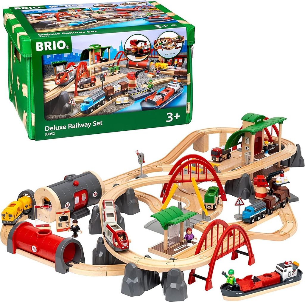 BRIO World - 33052 Road & Track Railway Set Deluxe Zdjęcie produktu 