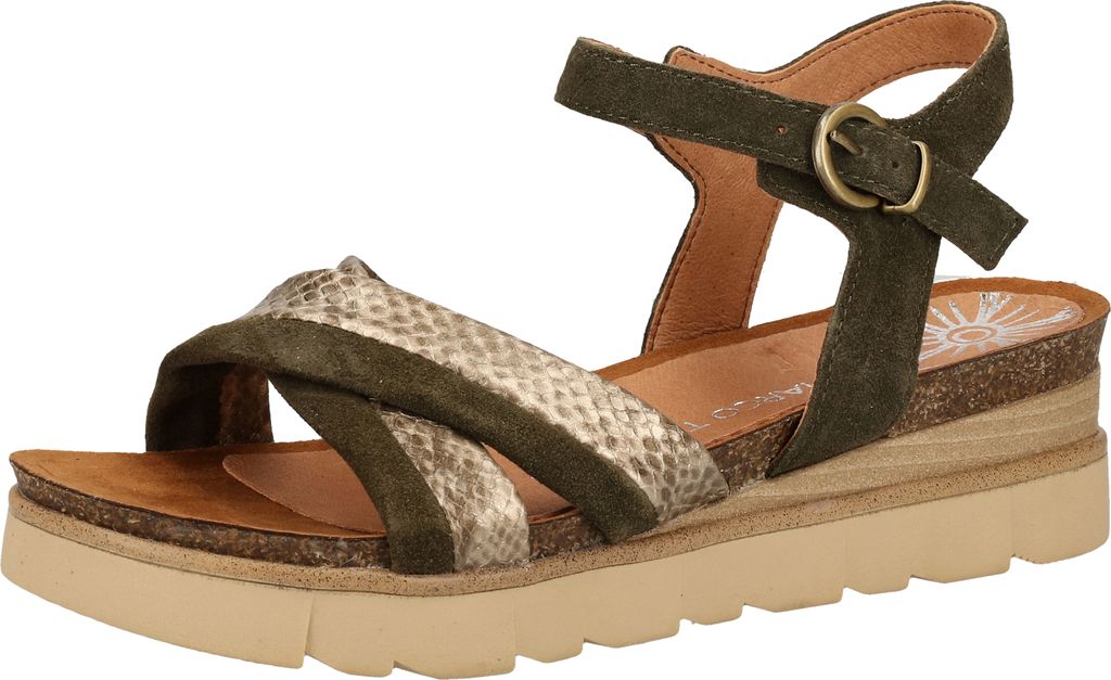 Marco Tozzi Sandalen Sandalen Veloursleder/Textil