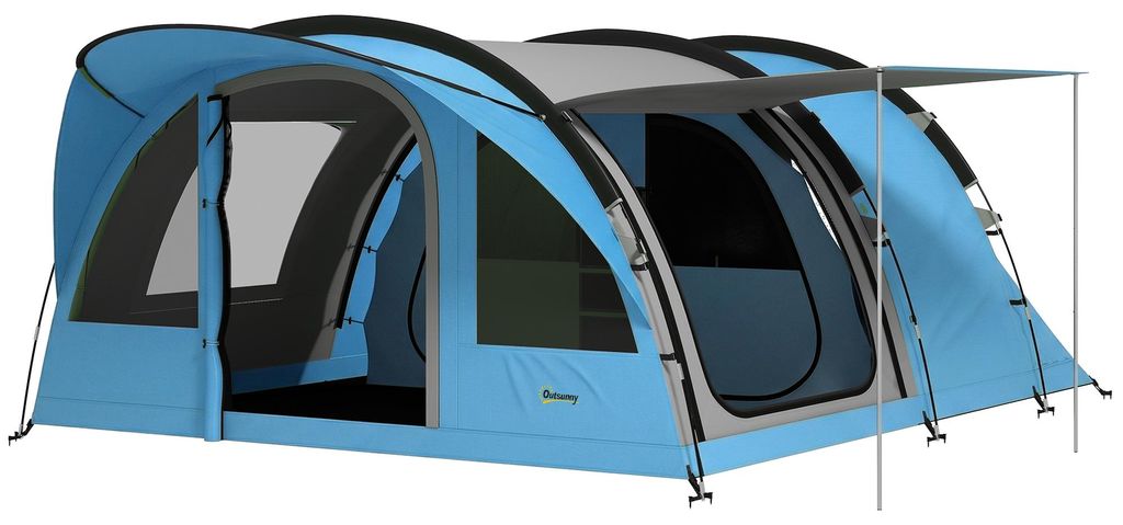 Outsunny Tunnelzelt 4 Personen Familienzelt mit Produktbild 