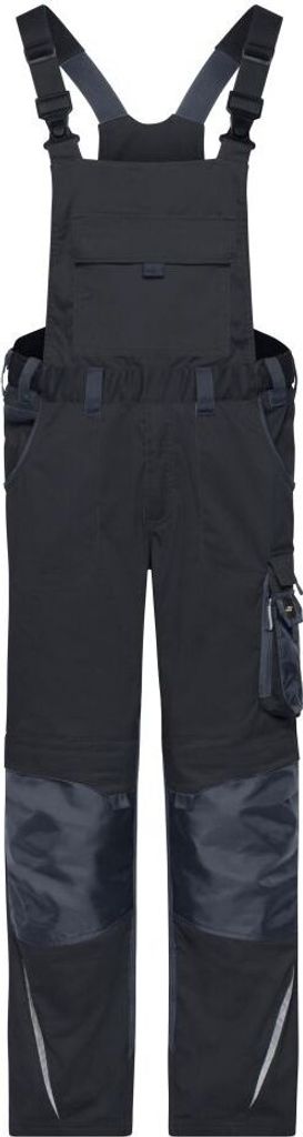 Workwear Pants with Bib - STRONG - black/carbon, Gr. 98