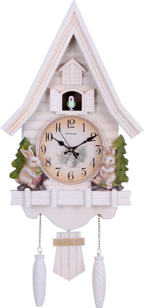 Kuckucksuhr-Wanduhr mit Pendel,Stilvoll Haus Dekor UhrVerkündende Wanduhr für Wohn- und Geschäftsräume.