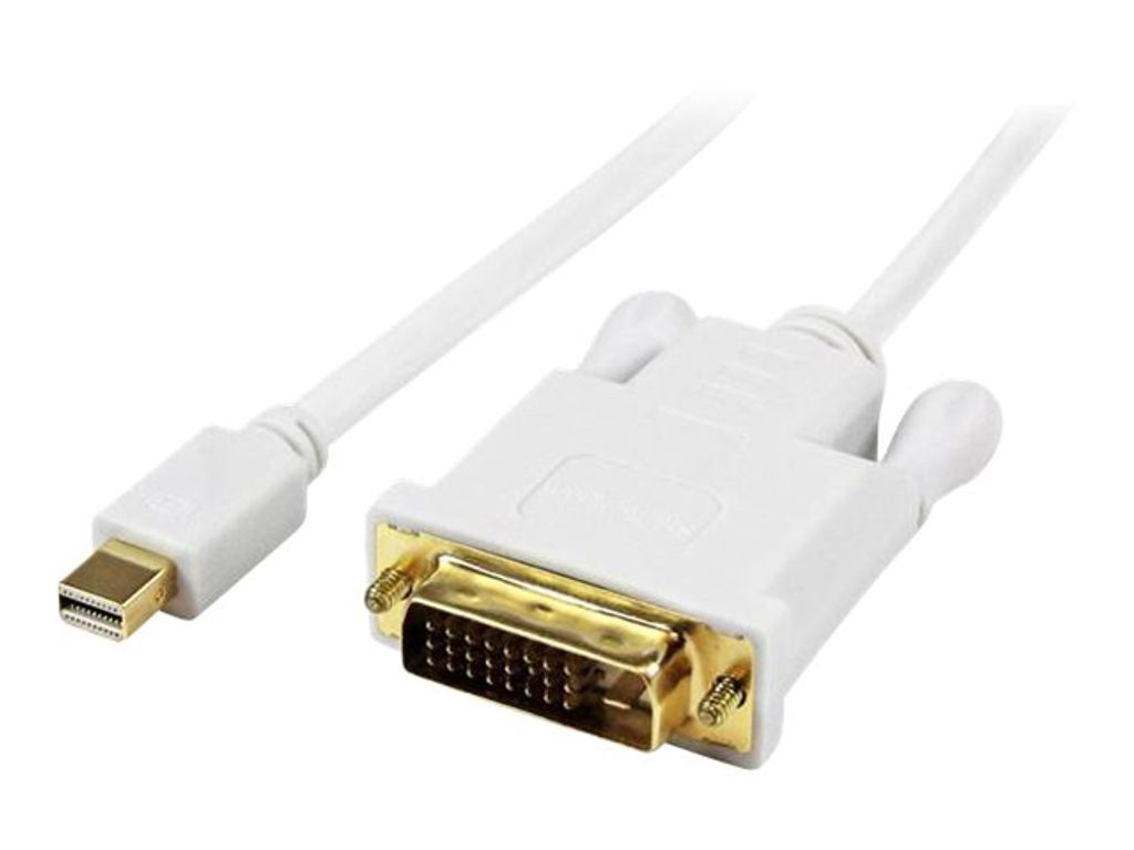 StarTech.com 1,8m Mini DisplayPort auf DVI Aktiv Adapter/ Konverter Kabel - mDP zu DVI 1920x1200 - Weiß, 1,8 m, Mini DisplayPort, DVI-D, Männlich...