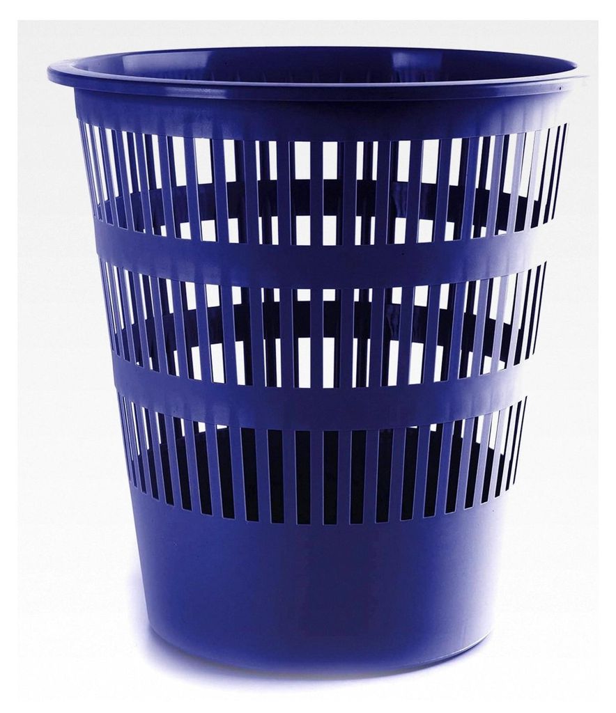 Papierkorb, durchbrochen, 16 l, blau