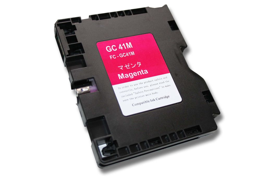 vhbw Tintenpatrone Magenta als Ersatz für Ricoh GC-41M (kompatibel, 30ml + Chip)