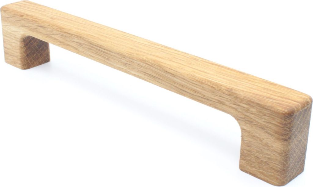 Möbelgriff BA 256mm, Schrankgriff Eiche massiv, Holzgriff Küche