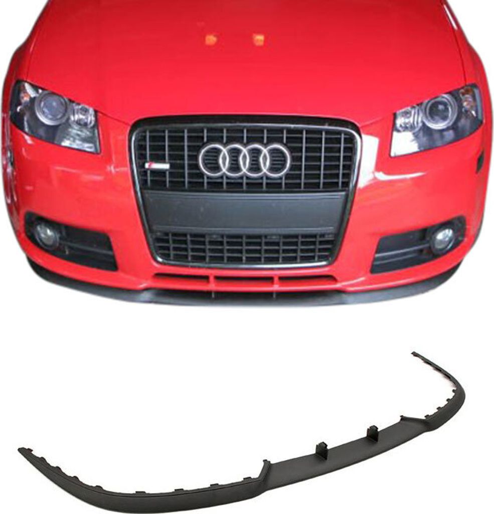 Cup Spoiler Lippe + CLIP SET Frontspoiler Stoßstange Front für Audi Q2 / Q3