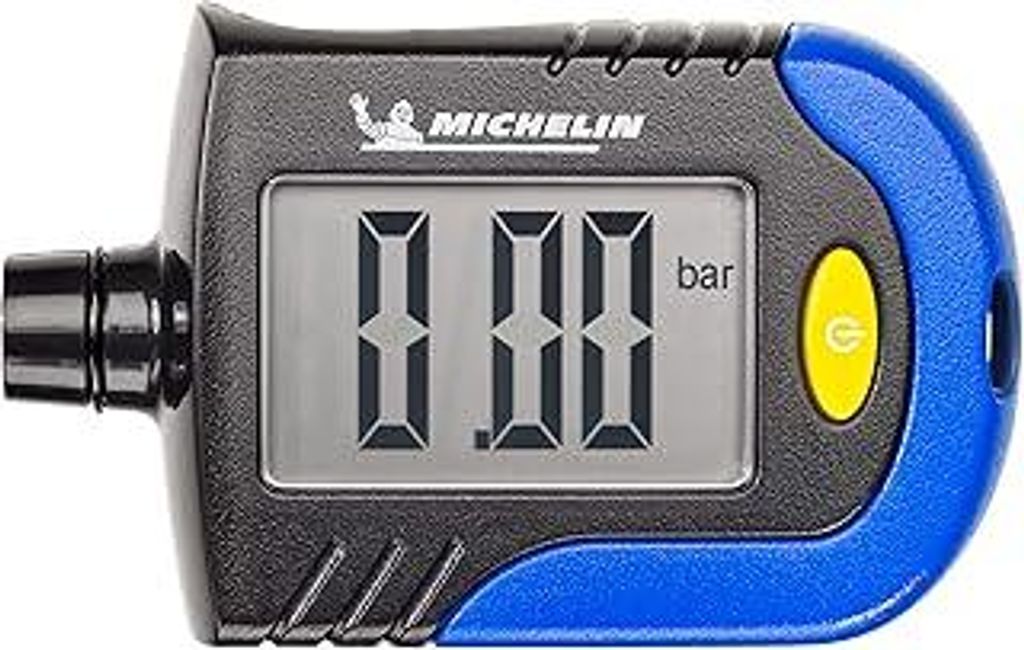 MICHELIN Reifendruck Prüfer Digitaler Luftdruckprüfer Reifen Manometer mit Profiltiefenmesser Reifenprofilmesser |LCD Display| Für Auto, Fahrrad...