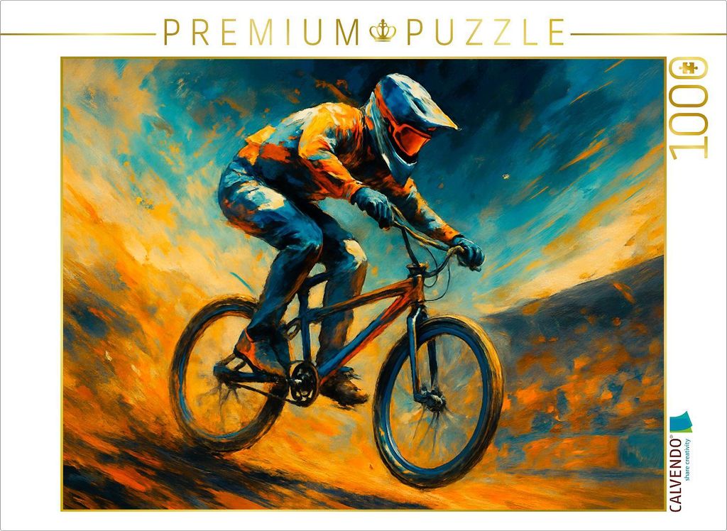 CALVENDO Puzzle Sprung ins Freie | 1000 Teile Lege-Größe 64x48cm Foto-Puzzle für glückliche Stunden