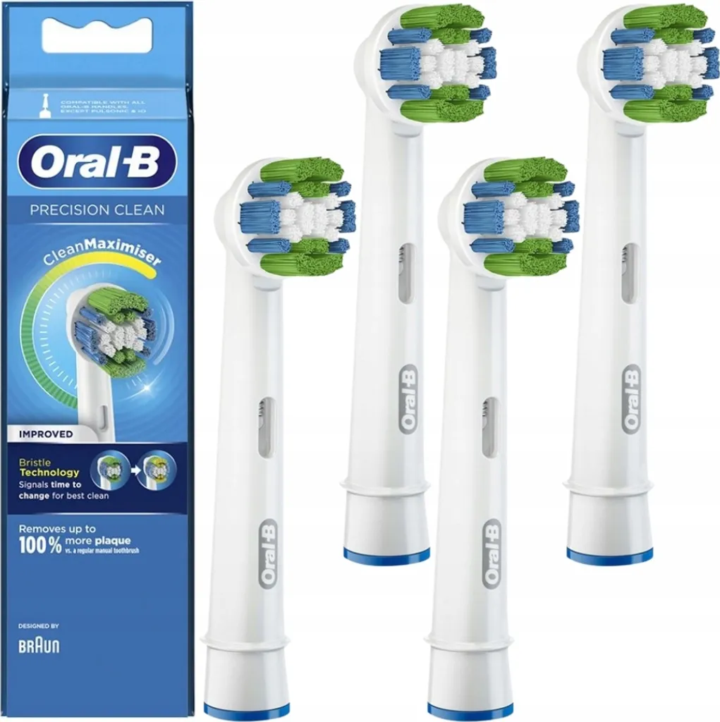 Têtes de brosse à dents Oral-B Precision Clean pack de 6 unités blanc