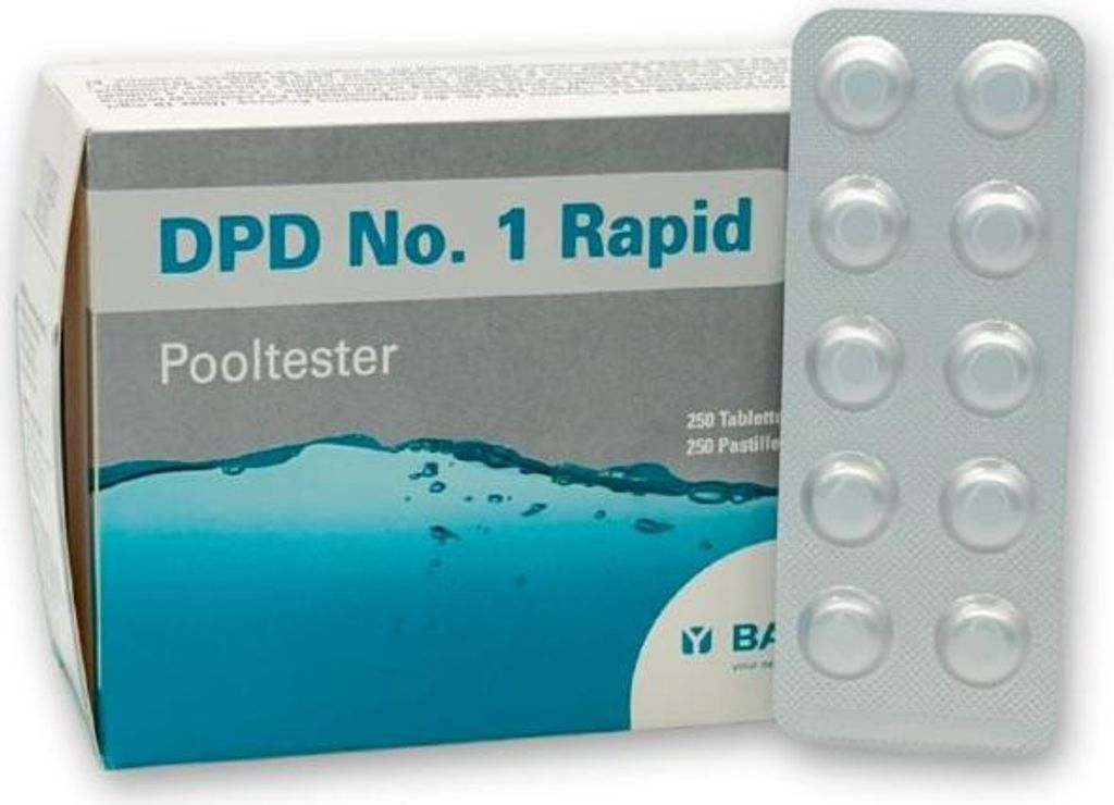 W'eau Pooltester Nachfüllpackung DPD 1 Chlor 100 Tabletten Produktbild 