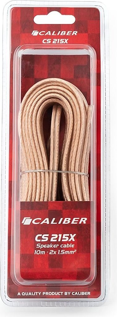 Caliber Lautsprecherkabel - 2X1,5mm 10m transparent (CS215X)