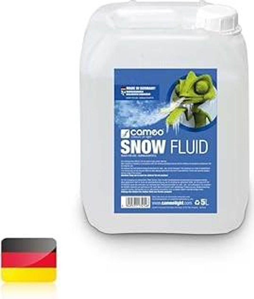 Cameo SNOW FLUID 5 L - Spezialfluid für Schneemaschinen zur Erzeugung von Schaum, 5 L