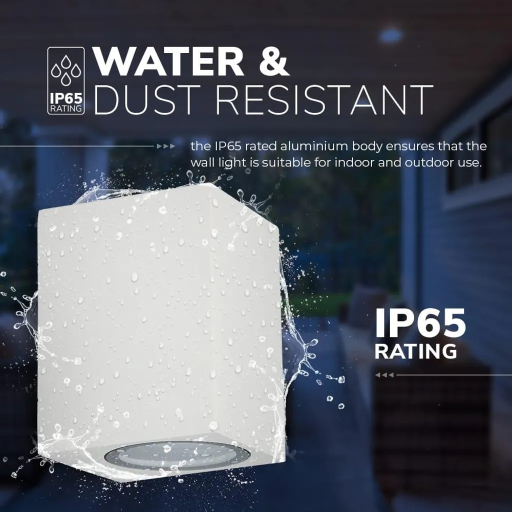 Applique LED 4W variable IP65 étanche pour façade et jardin blanc - 3