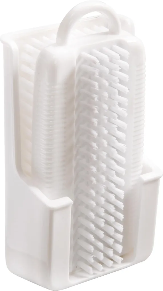 Brosse à ongles double face avec support blanc 11,5 x 5,8 cm Allemagne