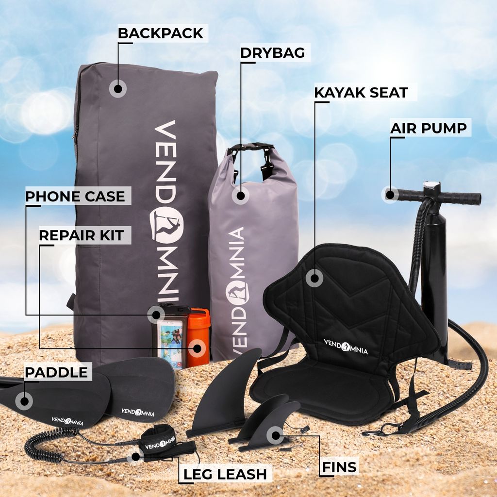 SUP Board Set – 305 cm, aufblasbar, Kajaksitz, Camera Produktbild 8