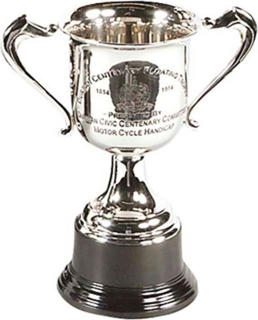 Casa Padrino Trophäe Silber 33 x 20 x H. 25 cm - Luxus Dekoration