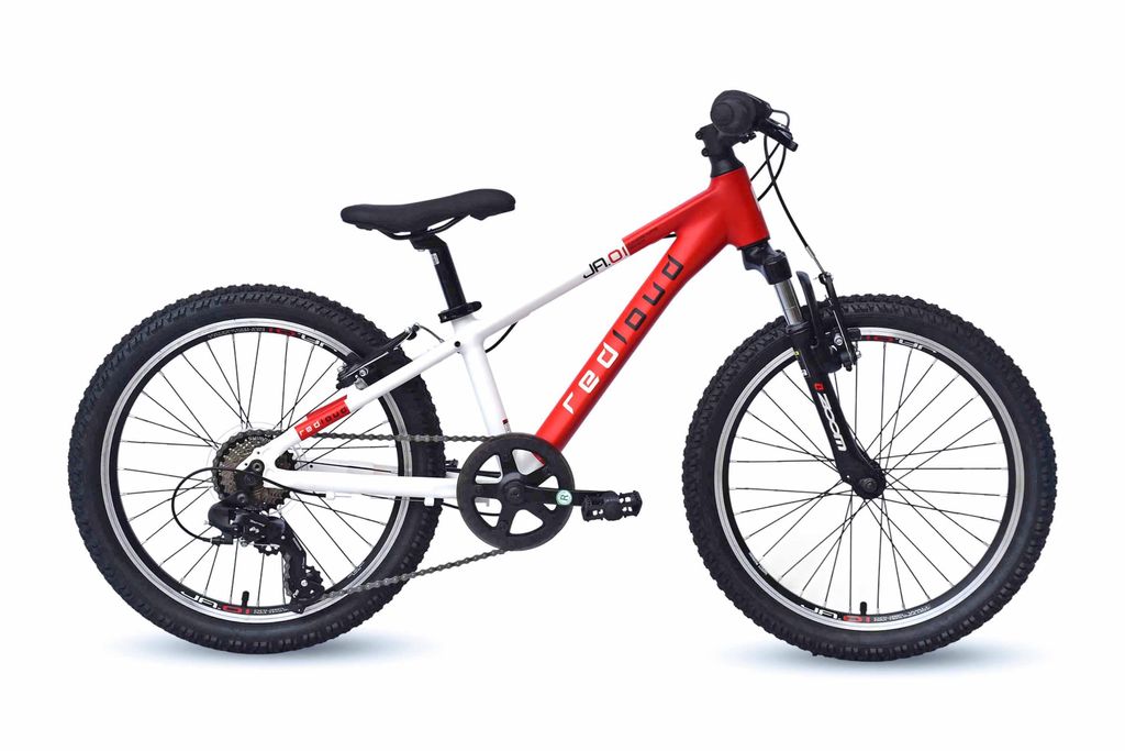 REDLOUD Kinderrad MTB 20 Zoll JA.01 weiß-rot Rahmenhöhe 26 cm