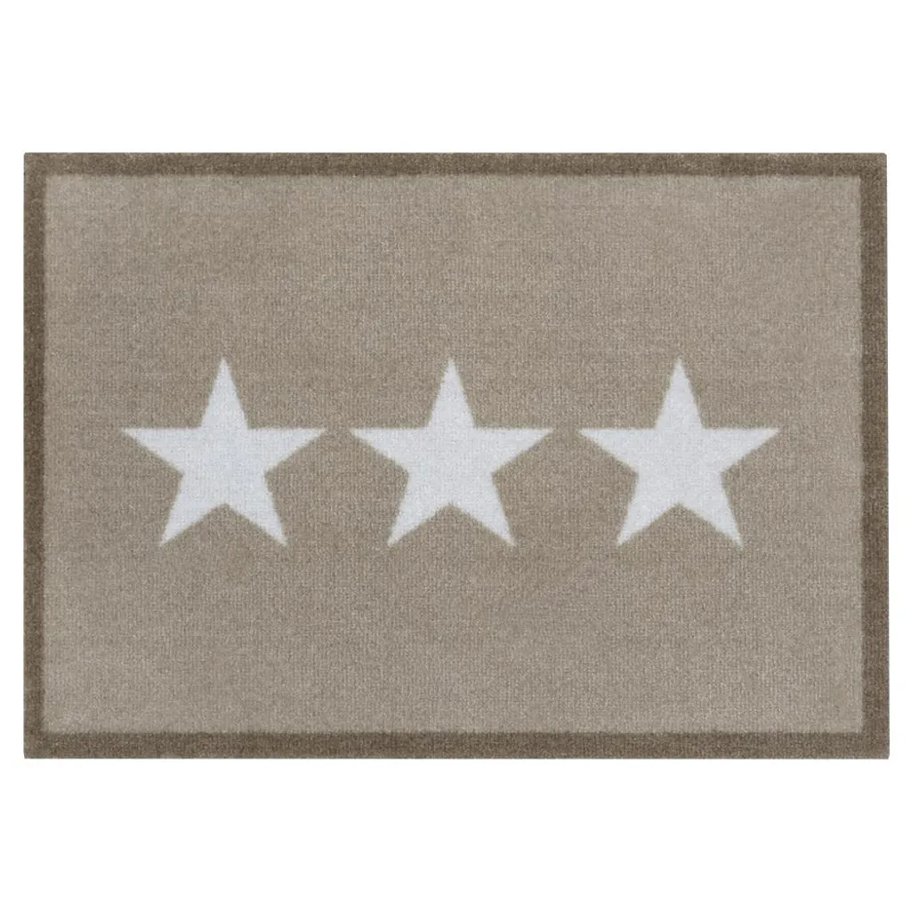 Tapis de sol antidérapant 50x70 beige crème ultra résistant et doux