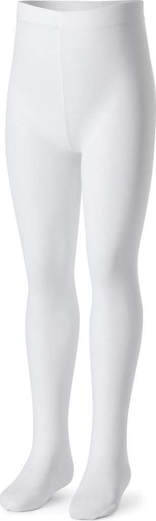 Bellivalini Kinder Strumpfhose Mikrofaser 40 DEN BLVFI1008 (Weiß, 128-134).