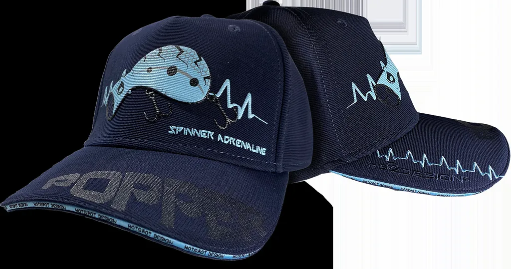 Casquette de Pêche Snapback Bleu Hotspot Design Cap Popper Ajustable - 10
